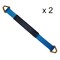 Tie 4 Safe 2" x 21" Axle Straps w/ Sleeve & D Rings, WLL: 3, 333 lbs., PK2 RT41A-21M18-BU-C-2 - alternate 1
